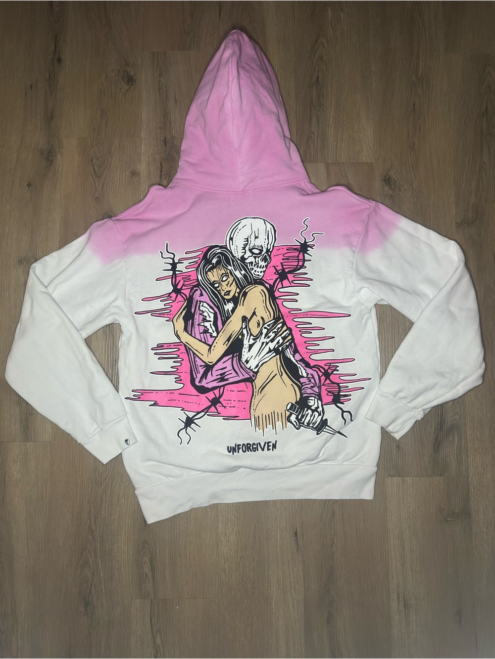 Warren Lotas Unforgiven ‘White/Pink’ Hoodie